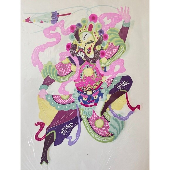 3 Vintage Unframed 9”x13”Chinese Paper Cuts Cuttings Cut Outs Jianzhi Hand Made - Picture 6 of 9